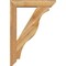 Ekena Millwork Funston Slat Rough Sawn Bracket w/ Offset Brace, Western Red Cedar, 6"W x 28"D x 40"H BKT0604X28X40FST06RWR - alternate 2